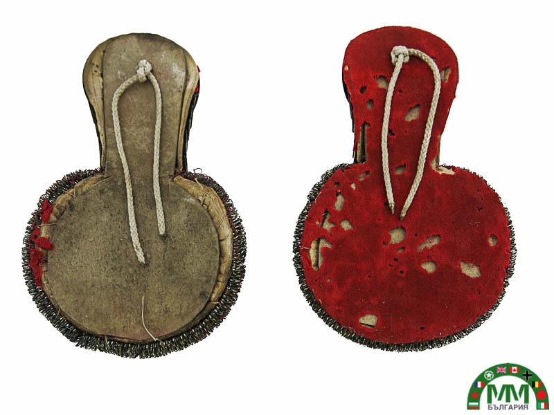 Epaulettes българскиs cavalerie sous-lieutenant