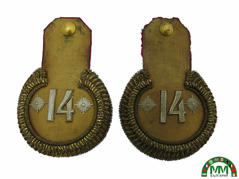 Epaulettes българскиs infanterie lieutenant