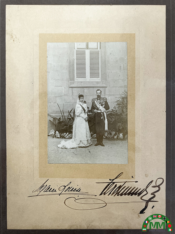 Cadre photo Ferdinand 1er et Marie-Louise de Bulgarie