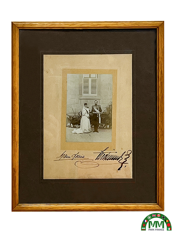 Cadre photo Ferdinand 1er et Marie-Louise de Bulgarie