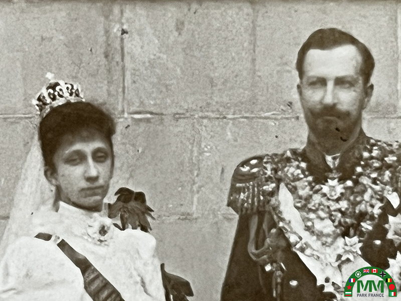 Cadre photo Ferdinand 1er et Marie-Louise de Bulgarie